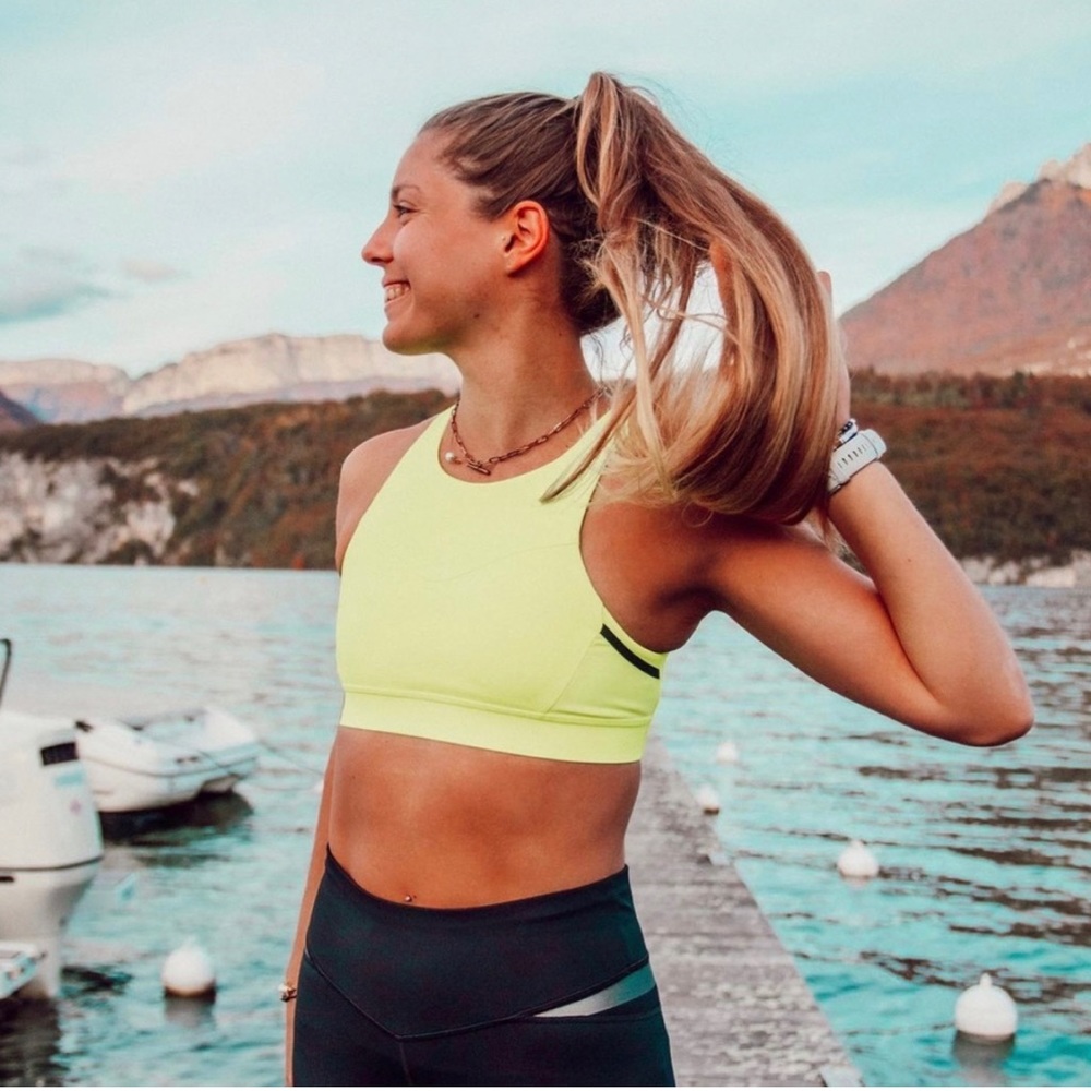 Brooks Drive 3 Pocket Run Bra in Nightlife sz 34 C/D